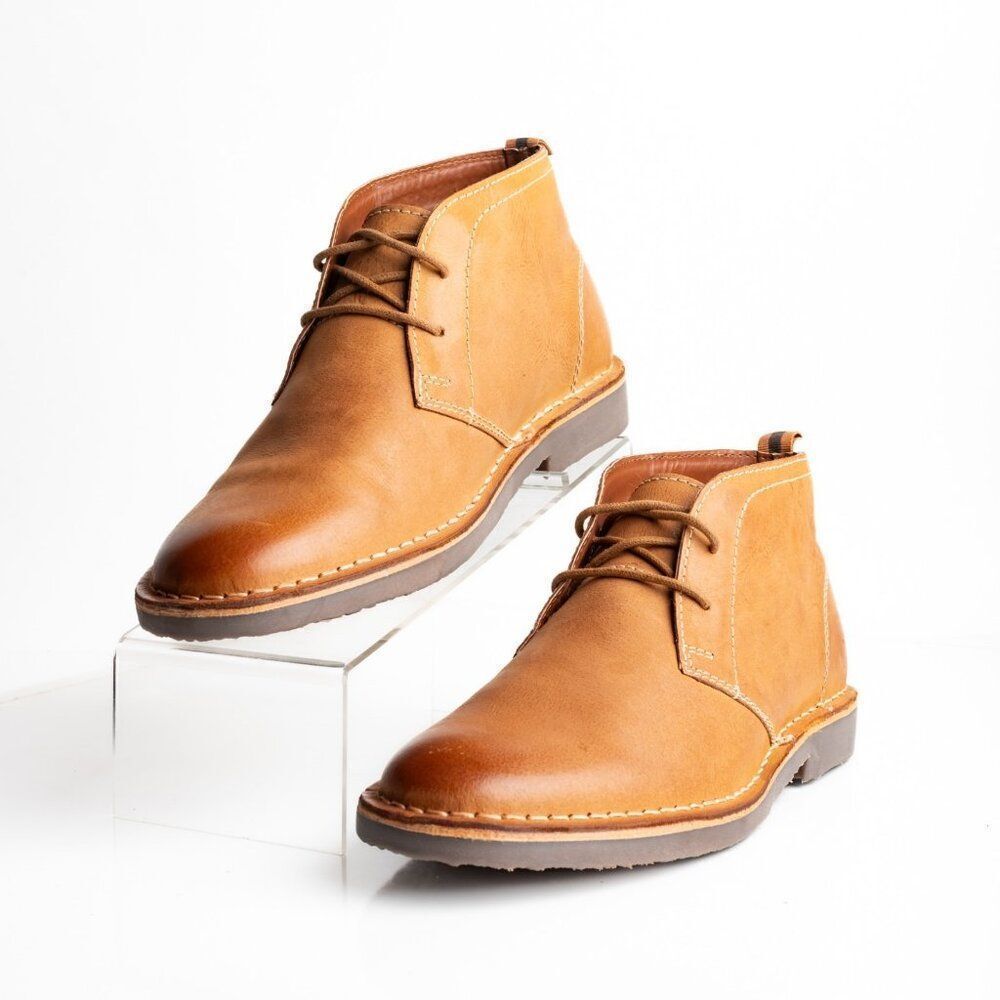 Crown Vintage Shropshire Stitch Down Mens Chukka Boots Brown Sz 8.5 Tan NWOB